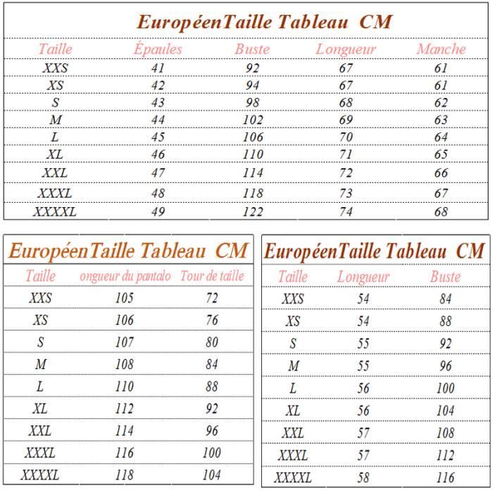 Correspondance taille on sale 56 veste homme