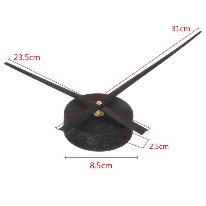Kit Mouvement Horloge à Quartz + Aiguilles 13/18 Cm - Pour Cadran épais