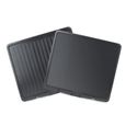 Grill électrique portable 2 en 1 BLACK+DECKER BXGR2000E - Ouverture 180º - Plaques de 29x26 cm - 2000W-2