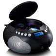 Radio portable lecteur CD/MP3 USB Bluetooth® Lenco SCD-331BK Noir-Argent-2