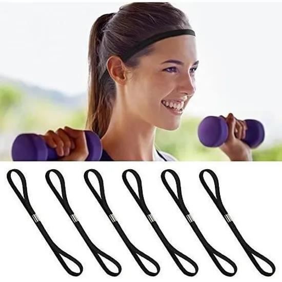 6 Bandeaux De Sport élastiques - Antidérapants Pour Homme/femme - Yoga, Running, Football
