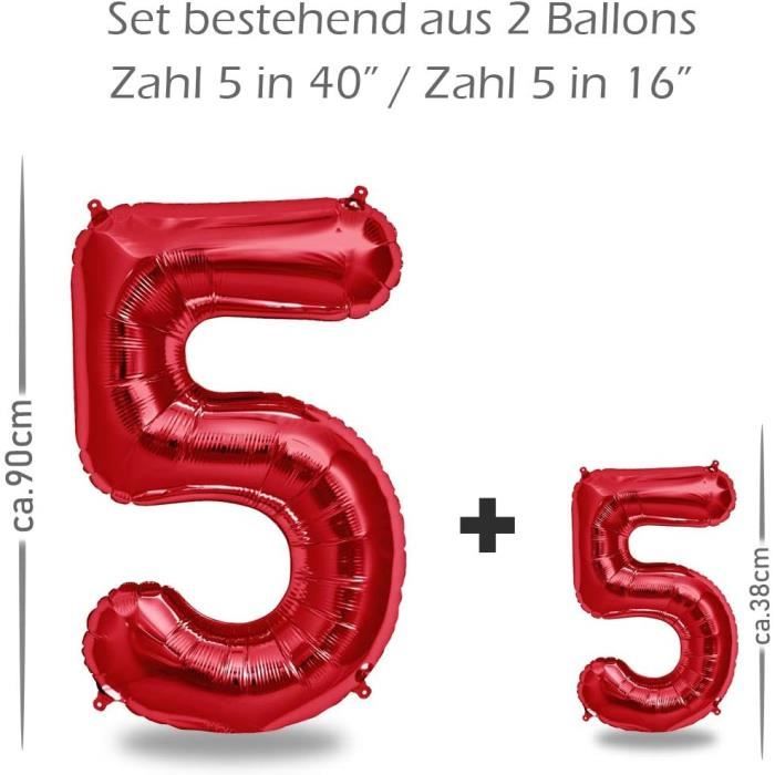 Ballon Chiffre 5 - Or – La Boite à Dragées