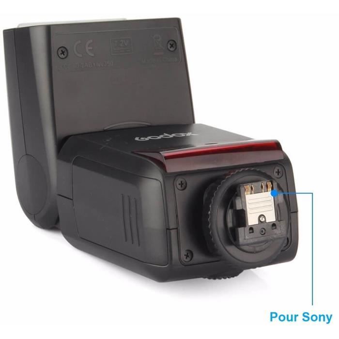 Godox V350S Flash Speedlite per Sony,2.4G 7.2V/2000mAH Batteria Agli Ioni Litio,0.1s-1.7s Tempo di Riciclo,per Sony A7RIII A7RII A7R A58 A99 A7RIV A7M3 A77II RX10 A9 A77 A350 DSC-RX10 A6000 A7M3 ecc