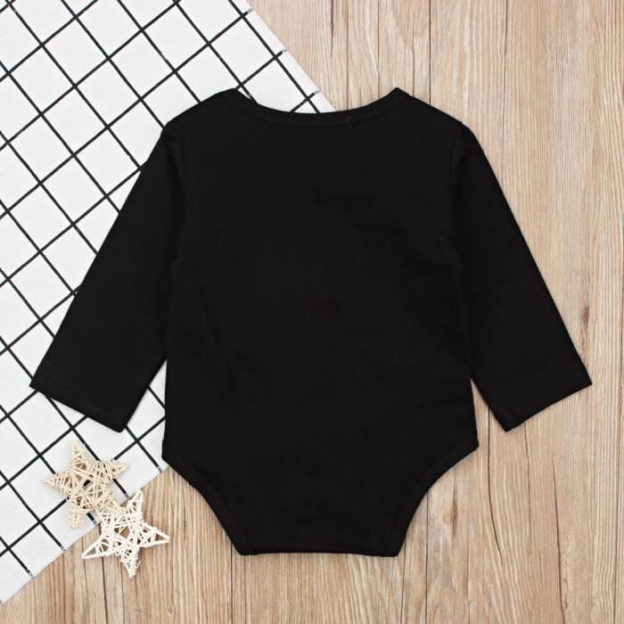 Body Noir Manche Longue Bebe Fille 0 24 Mois Barboteuse Dors Bien Nouveau ne Coeur Leopard Noir Cdiscount Pret a Porter