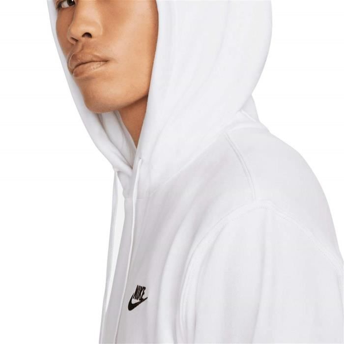 Nike Sweat à Capuche NSW Club - Noir/Blanc