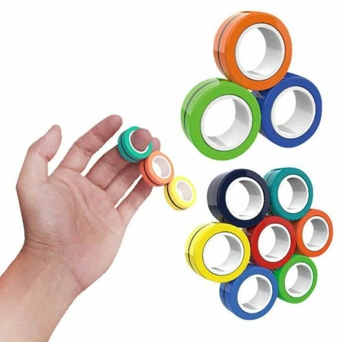 Aucuu Bague Anneaux Anxiété pour Femmes, Fidget Bague pour Femmes Ouverts Réglables Zircon Cubique Bague Anti Stress Femme Bagues, Femmes Spinner Rings Ensemble Empilables
