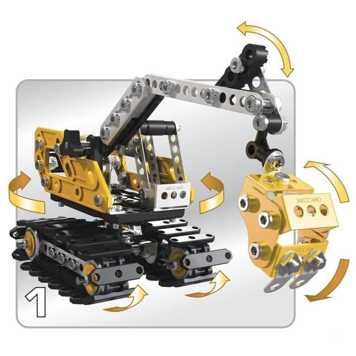 Jeu de construction MECCANO Pelleteuse 254 pi ces Gar on et