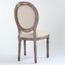 Lot de 2 Chaises Médaillon Quing Tissu Gris
