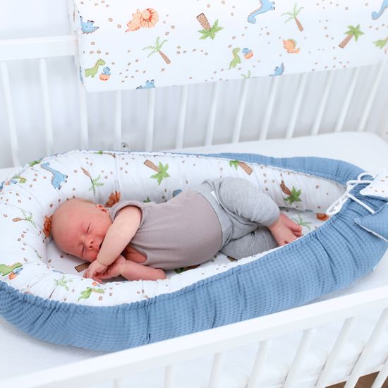 Nid D'Ange Bébé Totsy Baby 90x50cm - Coton Gaufre Doux - Cocon Portable Pour Lit, Poussette, Voyage