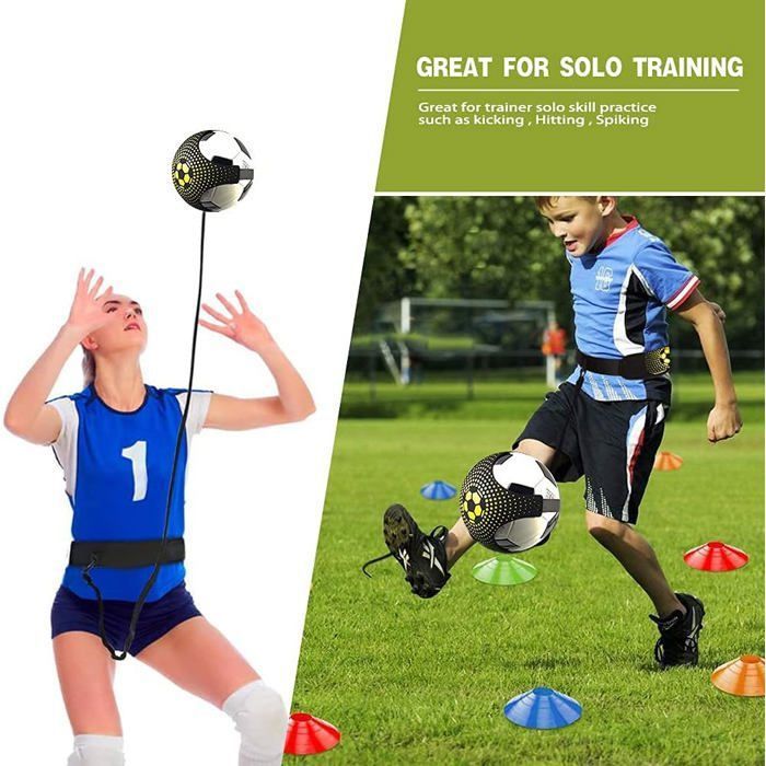 Kit D’entraînement De Football EUBSWA – échelle De 6m, 12 Cônes, Kick Trainer Et Sac De Transport