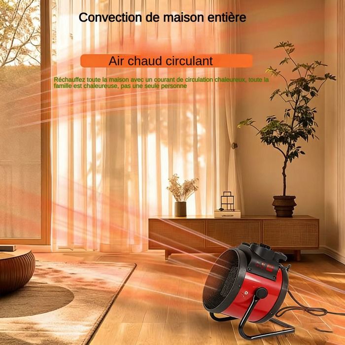 Chauffage électrique, 2000W, réglage du rapport, zone chauffée 20 m2 — free download