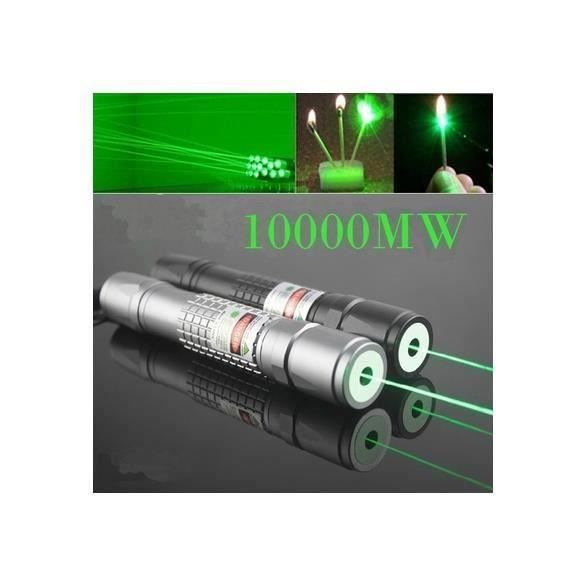 Le pointeur laser vert 10000mw Brûlant