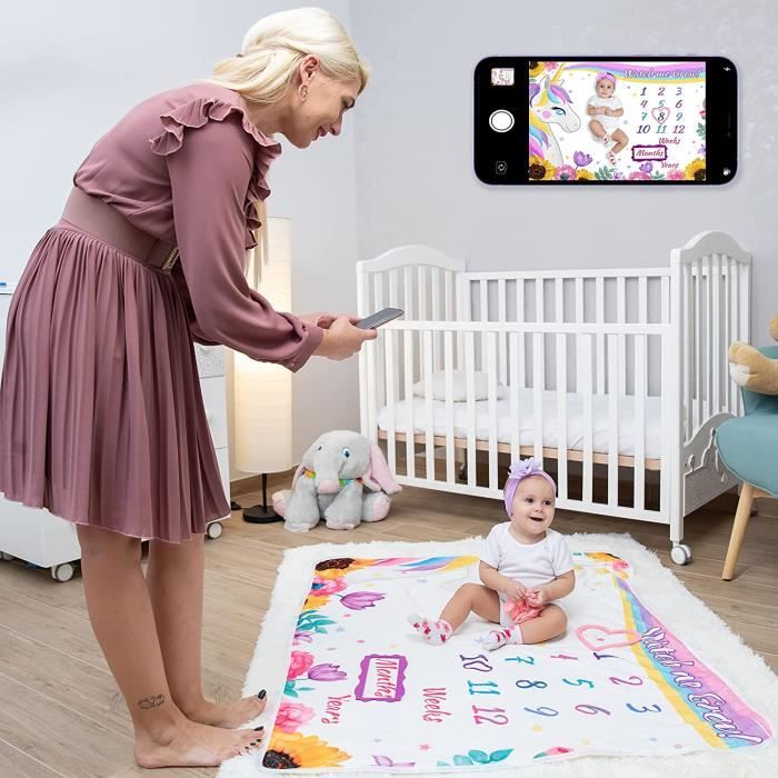 Couverture mesi bebe garcon et fille cadeau naissance original pour neomamme couverture photo enfants idee cadeau pour 313 Cdiscount Puericulture Eveil bebe