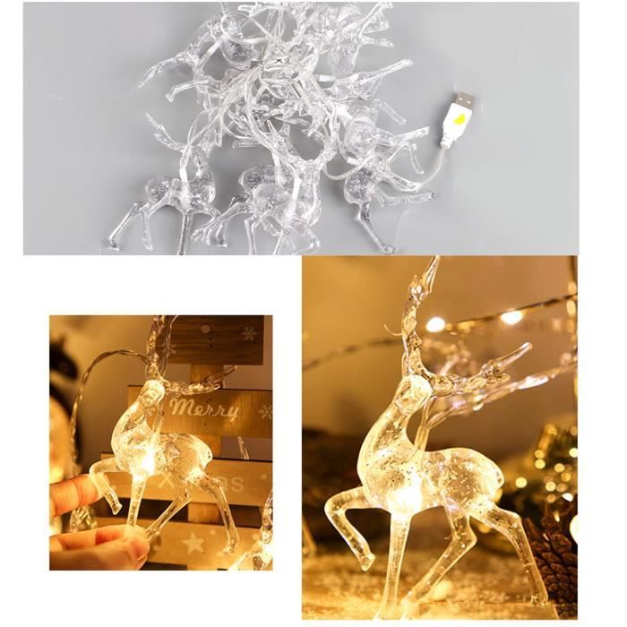 Guirlande Lumineuse Plumes Blanches - Cdiscount Maison