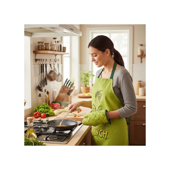 Lot De 2 Torchons De Cuisine Grinch Noël 40x60cm - Serviettes Absorbantes Décoratives Pour Fêtes