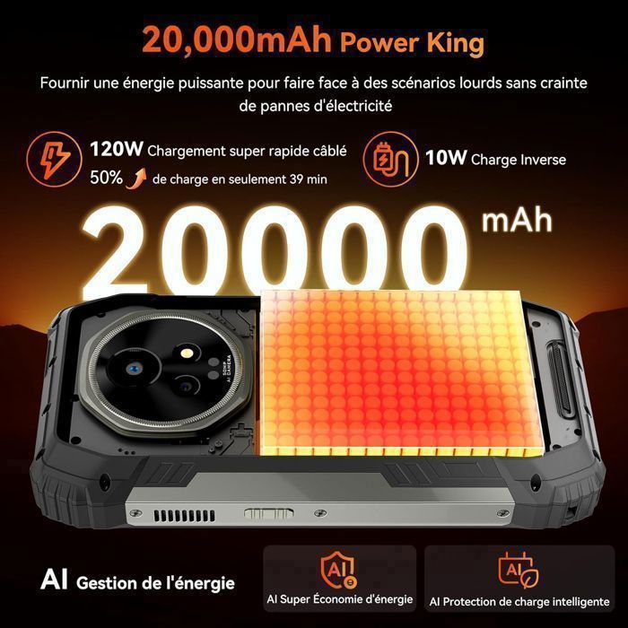 Blackview Xplore 2 – Smartphone Satellite 5G, écran 6,73" 3,2K, 20000 MAh, Livraison Par FedEx