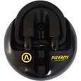 Antivol pour vélo - AUVRAY - Ancrage Point Fixe Sécurité 65x42mm ø14mm - Noir - Vélo loisir - Mixte-0