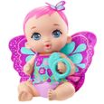 SHOT CASE - My Garden Baby - Bébé Papillon Rose Boit et Fait Pipi 30 cm, couche réutilisable, tenue, ailes amovibles - Poupon - De-0