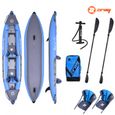 Kayak gonflable ZRAY TORTUGA - 2 places - 400x90cm - poids 17kg - charge max 170kg-0