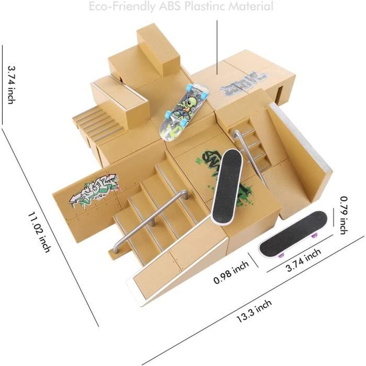 Tech Deck Finger Board Skate Park Pièces Rampe Finger Board Ultimate Parks 92b P 1030538