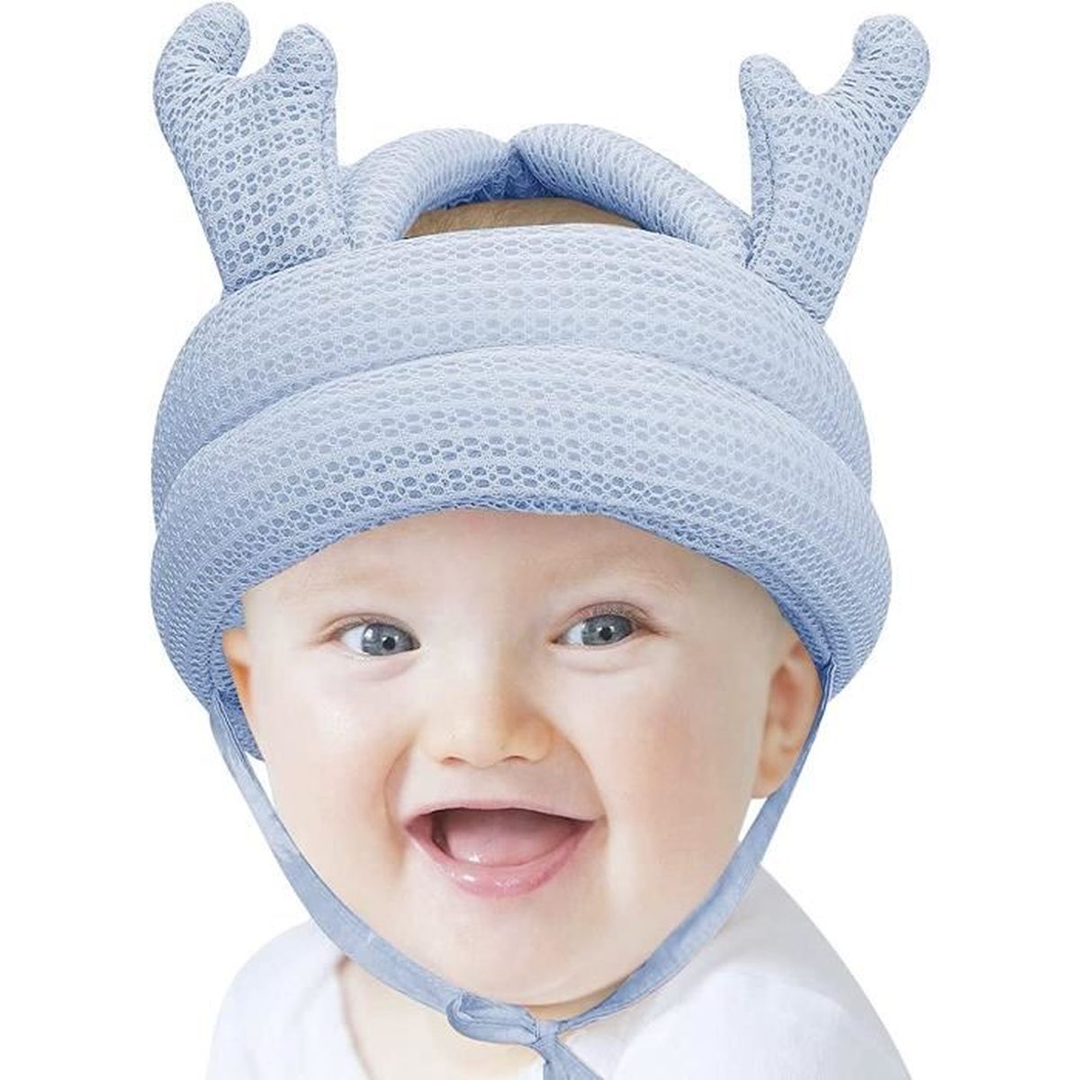 Casquette Anti-Chute Pour Bébé - Protection Tête - Coton Et Éponge - Réglable 43-55cm - Pour Apprentissage Marche