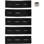 DE MARKT Elargiseur Pantalon,5 Pack Réglables Etenseurs de Taille de Pantalons Elastiques Waist Bouton Extension Rallonge pour Pantalon