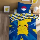 POKEMON Parure de lit enfant 100% Coton - POKÉMON SPIKE - Bleu - 140x200+63x63cm