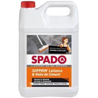 SPADO- Décapant laitance et voile de ciment- Elimine ciment, calcaire, rouille et plâtre - 5L - Fabriqué en France