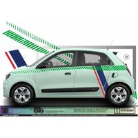 Renault Twingo 3 Kit bandes édition spéciale France - VERT - Kit Complet  - Tuning Sticker Autocollant Graphic Decals