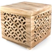 Table de chevet bois cube nature