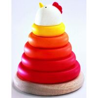 Jouet d'éveil - DJECO - Cachempil maman poule - Multicolore - 12 mois+ - 13x15cm