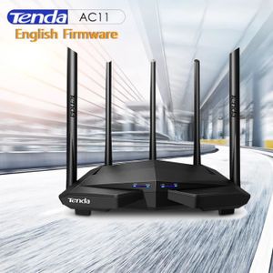 MODEM - ROUTEUR Tenda — Routeur-répéteur Wi-Fi sans fil Gigabit AC11-AC1200, bi-bande, 5 antennes 6dBi à gain élevé offrant u