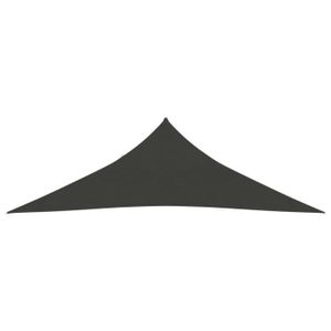 VOILE D'OMBRAGE Voile d'ombrage 160 g/m² Anthracite 5x5x6 m PEHD Akozon7093452722401