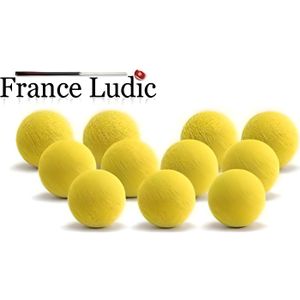 Lot De 3 Balles Baby-foot Fluo Jaunes - Dures - Remplacement Standard