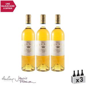 VIN BLANC Château Rieussec Blanc 2002 - Lot de 3x75cl - Appe