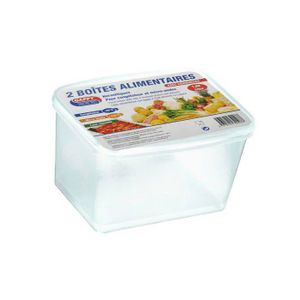 TUPPERWARE 2 boites conservation hermétique décor coquillage 1,8L