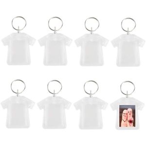 Aroncent 1 Paire Porte Cl/és Lettre Forme Coeur Rond Anneau Porte-Cl/és Personnalisables Amour pour Couples Amoureux Femme Homme Porte Clef en Acier Inoxydable Noir Blanc Cadeau Id/éel A