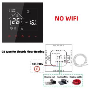 PLANCHER CHAUFFANT Noir électrique - Thermostat WIFI M4A pour chauffa