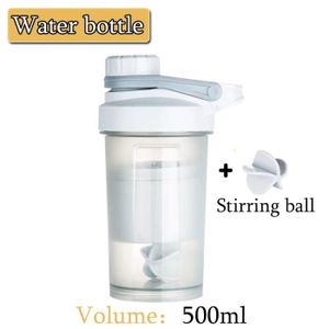 GOURDE Gourde,Shaker de bouteille d'eau de sport de 500ML