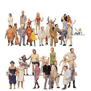 FIGURINE - PERSONNAGE Modélisme HO - Figurines - Set 36 pièces