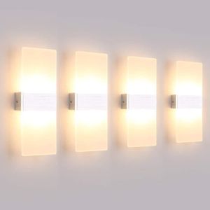 APPLIQUE  4 Pack Applique Murale Interieur 12W LED Lampe Mur