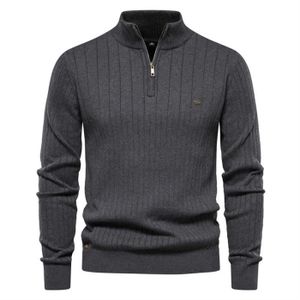 PULL Pull Homme,Pull Homme Manche Longue Col montant En
