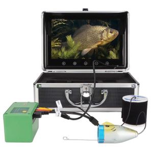 Caméra de Pêche Sous-marine, Caméra de Détection de Poisson Portable ABS  avec Moniteur HD 4,3 Pouces, Caméra Sous-marine étanche pour la Pêche au