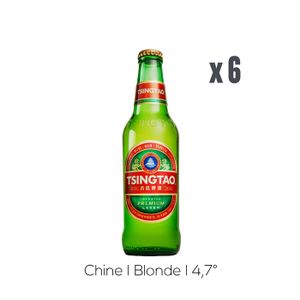 BIERE Pack Bières Tsingtao - 6x33cl - 4,7%