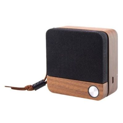 Enceinte Bluetooth Ksix Eco Speak - Bois Naturel - 3.5W - Autonomie 400mAh - Marron