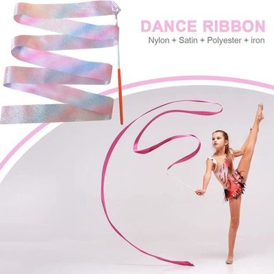 Acheter Ruban de danse coloré de 4M, banderole de gymnastique, Art  rythmique, bâton virevoltant