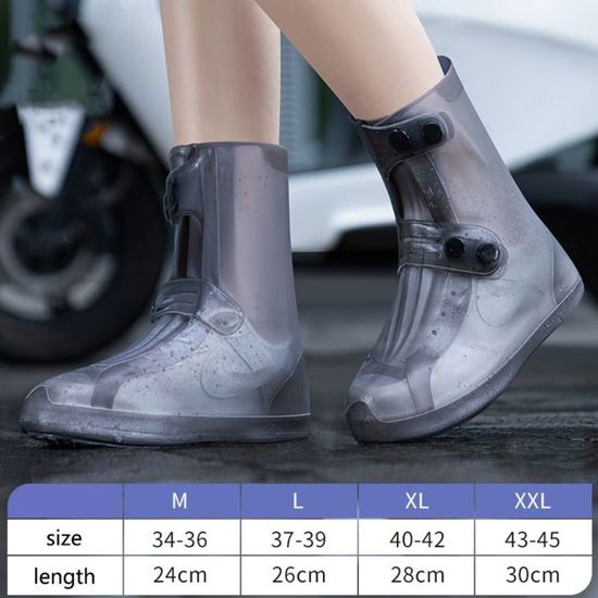 Housses De Chaussures Imperméables En Silicone - Lot De 2 - Taille S à L - Pour Vélo, Randonnée, Jours De Pluie