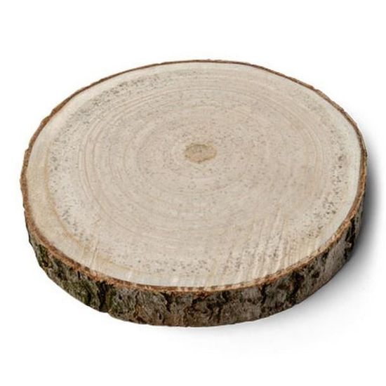 Disques De Bois Brut Naturel,6 Pièces 18-20cm Tranche De Bois 490703