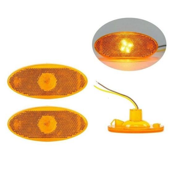 2 Feux Latéraux LED Orange 12V Pour Renault Master 3 Opel Movano 2 - Autonet