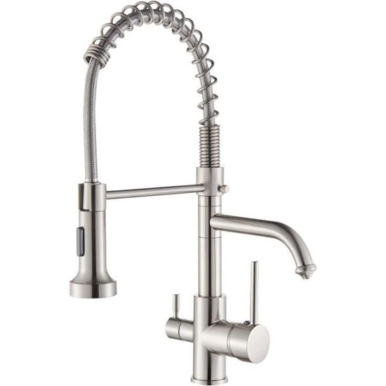 TUOXIN Douche de salle de bain carrée de luxe 10 pouces - Mélangeur de